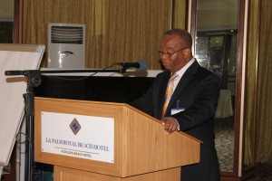 Prof. Fred Binka (ASPHA President) welcoming delegates to the 4th Global Health Summit